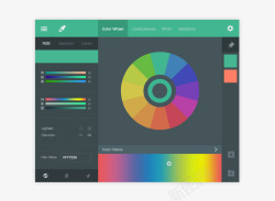 配色软件界面PSD素材
