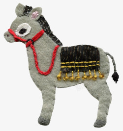 驴手工制作布艺装饰图案素材