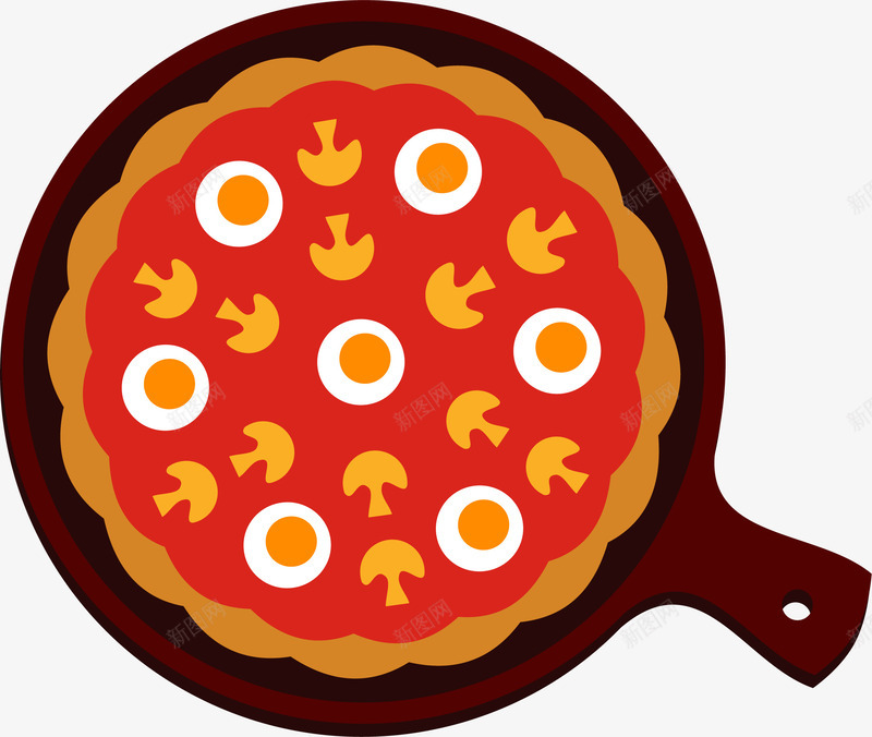 手绘披萨png免抠素材_88icon https://88icon.com PIZZA 手绘 披萨