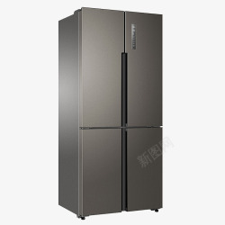 智能电冰箱十字门电冰箱高清图片