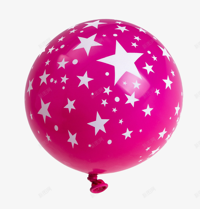 粉色星星气球png免抠素材_88icon https://88icon.com 充气的 圆角五角星 大小不一 星形形状 星星 白色星形 粉色气球
