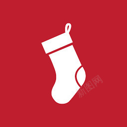 透明圣诞长筒袜图标图标