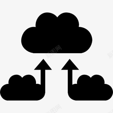 云标题栏云交换接口符号图标图标