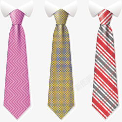 三条领带矢量图素材