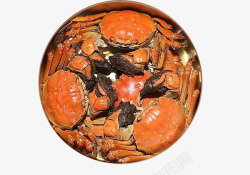 蒸熟的螃蟹素材