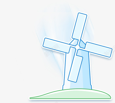 卡通蓝色风车图标海报背景png免抠素材_88icon https://88icon.com 卡通 图标 海报 背景 蓝色 风车