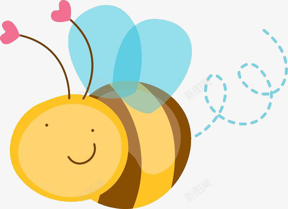 可爱小蜜蜂png免抠素材_88icon https://88icon.com 卡通动物 可爱动物 蜜蜂 装饰素材