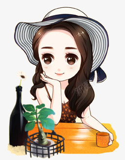 优雅女孩Q图png免抠素材_88icon https://88icon.com Q图 优雅 女孩