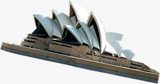 悉尼歌剧院美景风光建筑素材