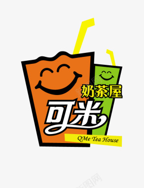 奶茶桶可米奶茶logo图标图标