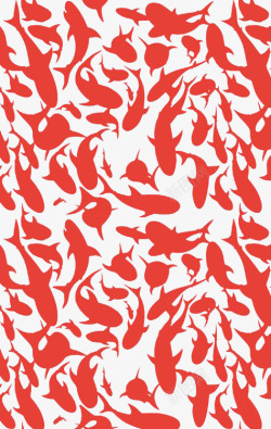 红色锦鲤背景素材