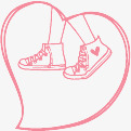 粉色爱心穿鞋走路对话框png免抠素材_88icon https://88icon.com 对话框 穿鞋走路 粉色爱心