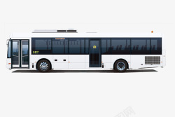 白色bus英国bus交通白色侧面图标高清图片
