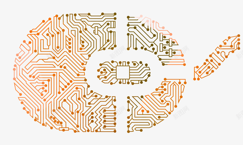 电路科技底纹png免抠素材_88icon https://88icon.com 智能 电流 电路线条 科技底纹