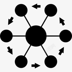 连杆六连杆轮象征图标高清图片