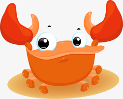 举起钳子世界海洋日开心的螃蟹高清图片