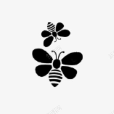 可爱蜜蜂图标图标