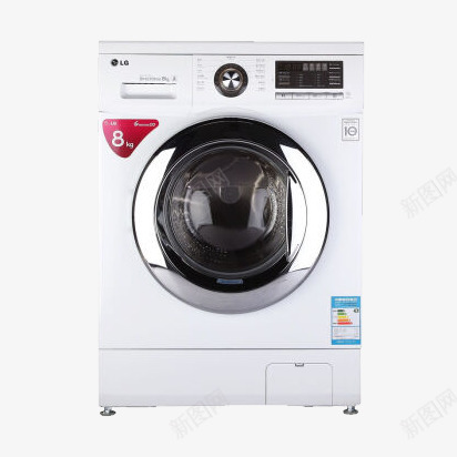 LG洗衣机WDT1441png免抠素材_88icon https://88icon.com LG 产品实物 变频 洗衣机 滚筒 白色 静心系列