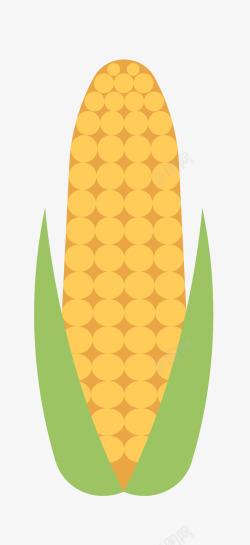金黄色玉米矢量图素材