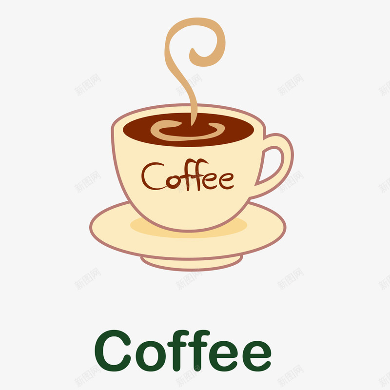 手绘咖啡奶茶png免抠素材_88icon https://88icon.com 咖啡 咖啡奶茶 奶茶 饮料