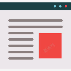 新闻专题网页文本行图标高清图片