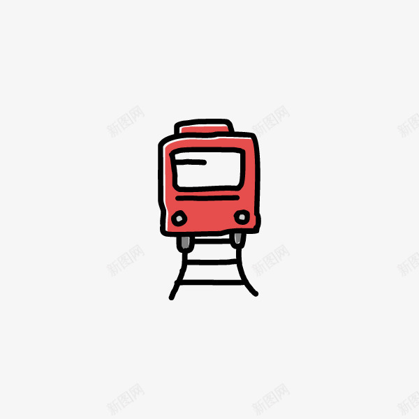 红色手绘行驶的火车png免抠素材_88icon https://88icon.com 列车 动漫动画 卡通手绘 火车 红色 装饰图