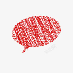 素描对话框彩色气泡对话框蜡笔样式高清图片