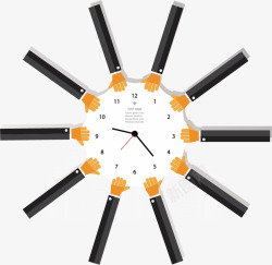 商务时间矢量图素材