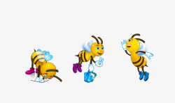 三只蜜蜂三只小蜜蜂高清图片