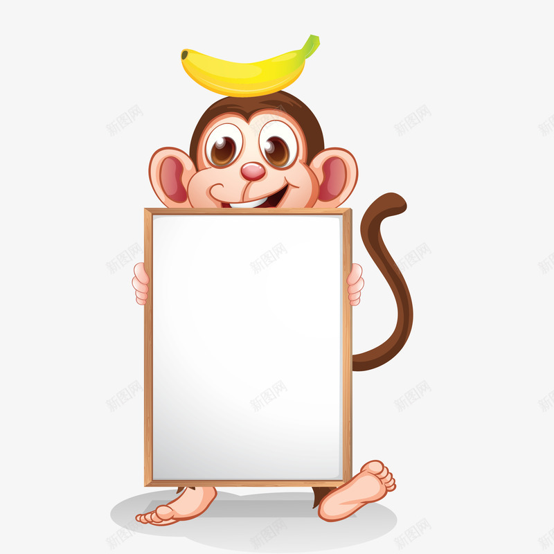 举白板的小猴子png免抠素材_88icon https://88icon.com 举白板的小猴子 举白板的小猴子免费png下载 卡通举白板的小猴子 卡通小猴子矢量图 水彩