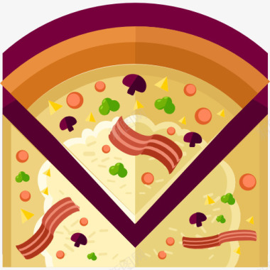 蓝莓披萨免抠素材比萨图标图标