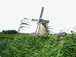 荷兰风车风景素材