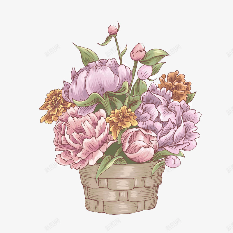 花盆png免抠素材_88icon https://88icon.com 唯美 植物系类 矢量图案 花卉 花盆