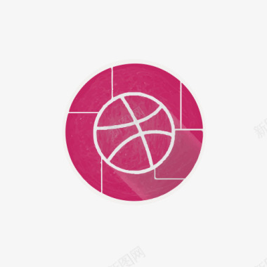 dribbble球Dribbble互联网网络社图标图标