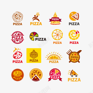 披萨LOGO标志图标图标