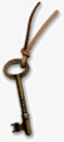 古铜色创意古老钥匙吊坠素材