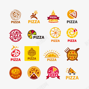披萨LOGO标志图标图标
