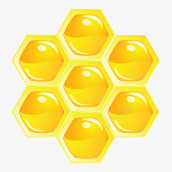 金色健康的蜜蜂蜂巢素材