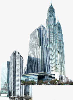 海港城市高楼建筑素材