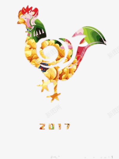 新年公鸡png免抠素材_88icon https://88icon.com 个性 大吉大利 新年