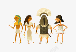 古印度卡通埃及人高清图片
