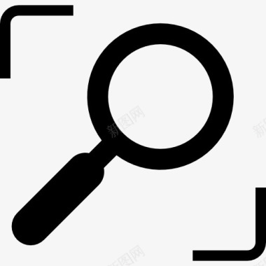 目标搜索搜索镜头接口符号用放大镜工具图标图标