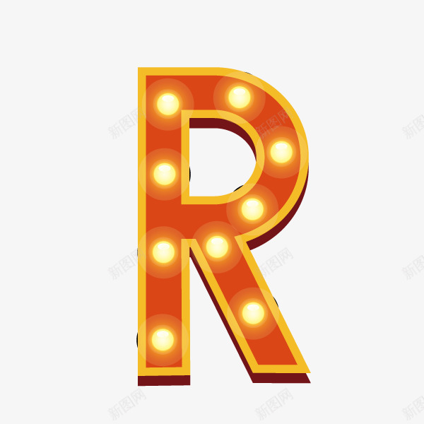 数字字母字母R霓虹灯字体png免抠素材_88icon https://88icon.com 字母R 数字字母 霓虹灯字体