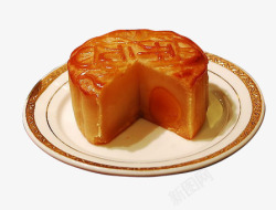 金黄透亮蛋黄蛋黄月饼高清图片