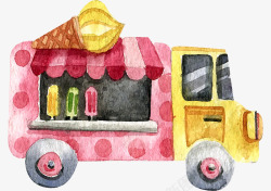 卡通简约手绘交通工具装饰汽车素材