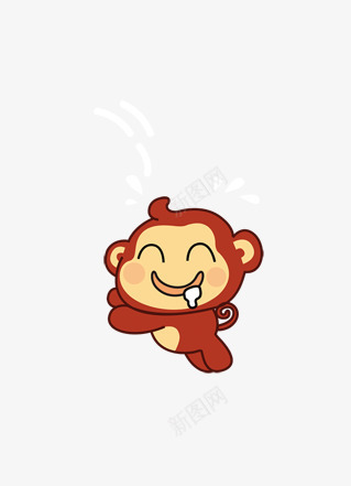 卡通猴子png免抠素材_88icon https://88icon.com 卡通 流口水 猴子 馋嘴表情图
