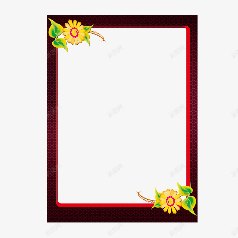 奖状花边png免抠素材_88icon https://88icon.com 奖状花边 实力 荣誉 边框