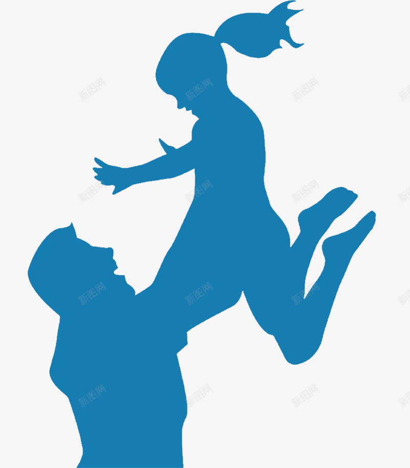 蓝色卡通父亲节父女剪影psd免抠素材_88icon https://88icon.com 剪影 卡通 父亲背影 父亲节 父女 父女背影 爸爸抱着孩子的背影 节日 蓝色 蓝色卡通父亲节父女剪影