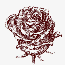 暗红色玫瑰暗红色彩绘玫瑰高清图片