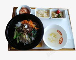 韩式烤肉拌饭套餐素材